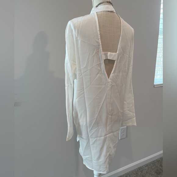 COPY - Sheer ivory high low tunic - Picture 4 of 6